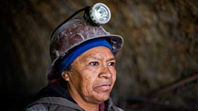 mujer minera