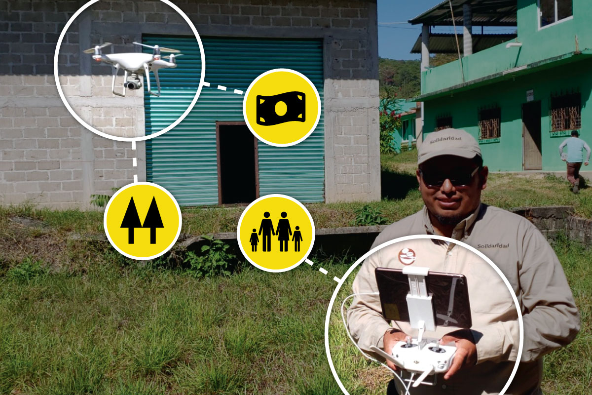 Solidaridad, entrenamiento en drones con productores de café en México