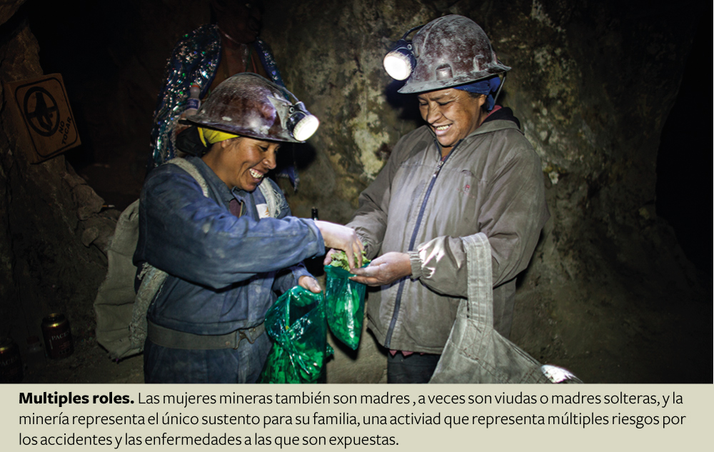 mujeres mineras mina oro perú