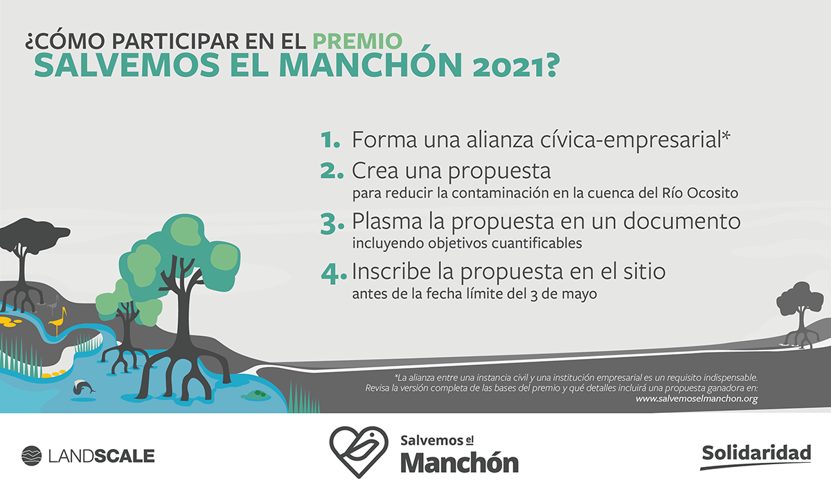 Participa en el Premio Salvemos El Manchón 2021, organizado en conjunto con seis otros socios multisectoriales.