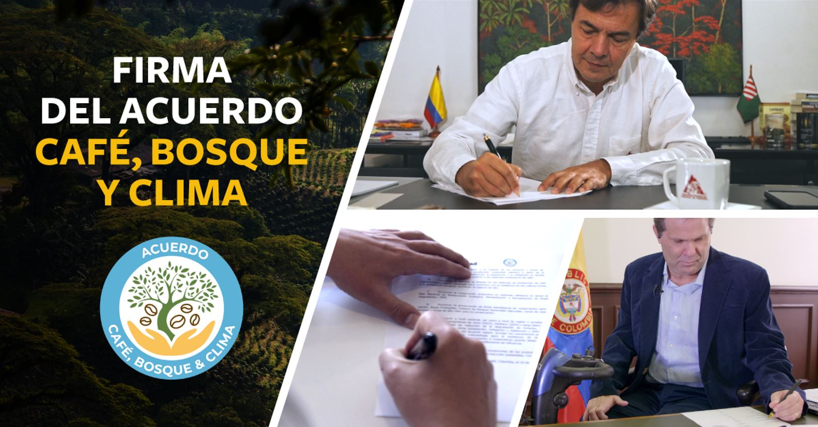 firma acuerdo café bosques clima colombia