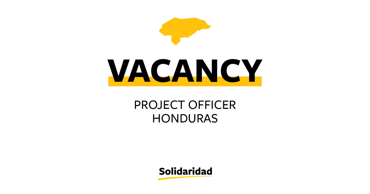 Honduras project officer job opening announcement