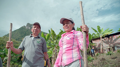 Doña Rosa, una de la productoras en Colombia que accederá a la plataforma Acorn de créditos de carbono