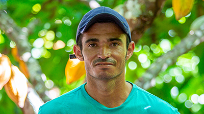 Joao Rios, productor de cacao amazónico premium, Solidaridad