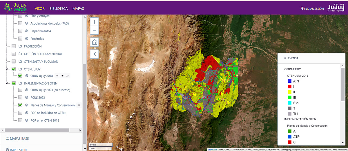 Visor de Bosques Provincia de Jujuy