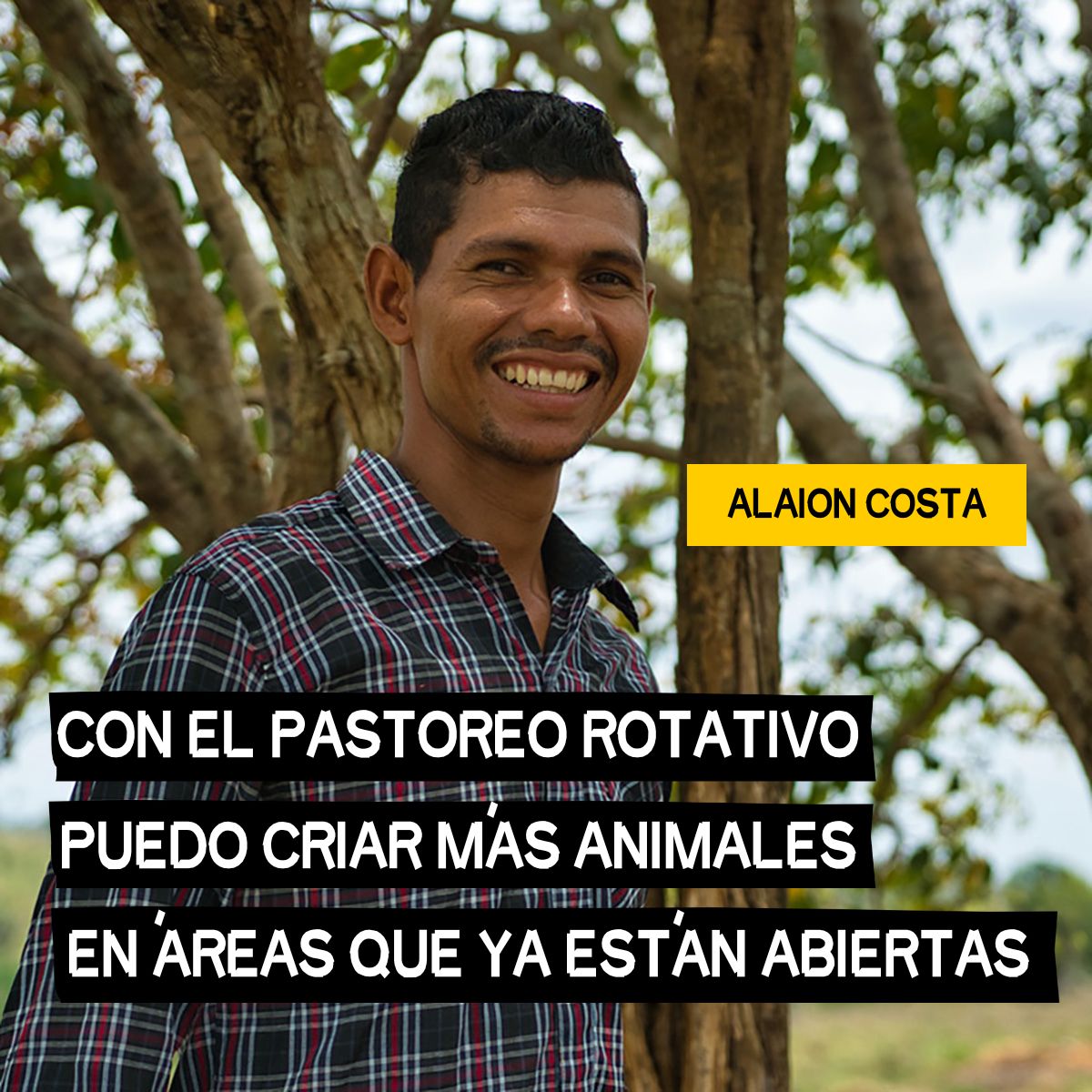 Alaion Costa, ganadero de Brasil en el programa Amazonía Connect