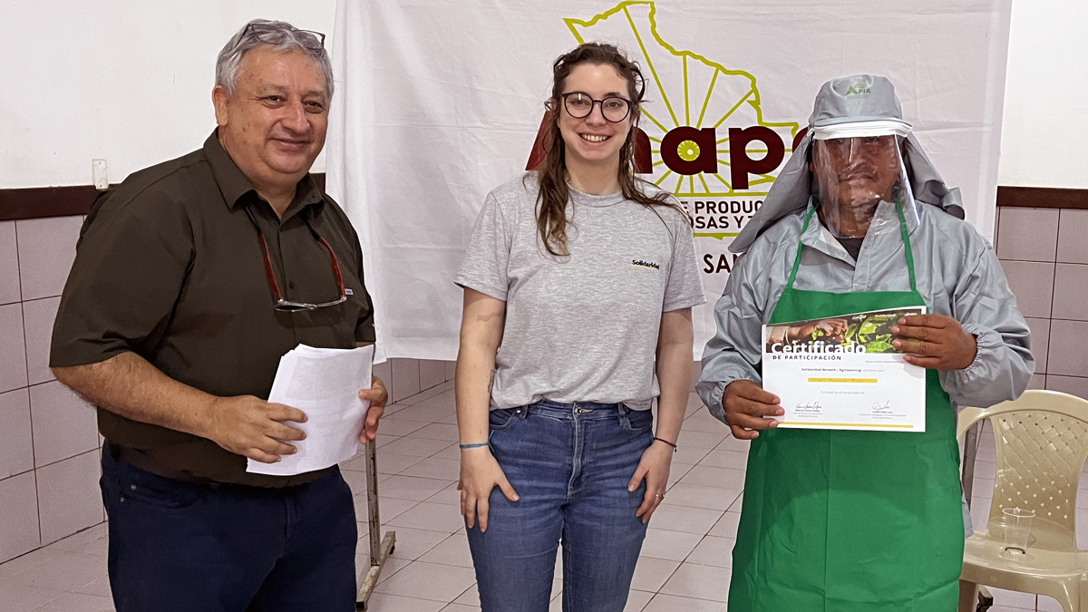 B-learning en el sector soja de Bolivia. Entrega de incentivos. Alianza Solidaridad-Cargill, 2026